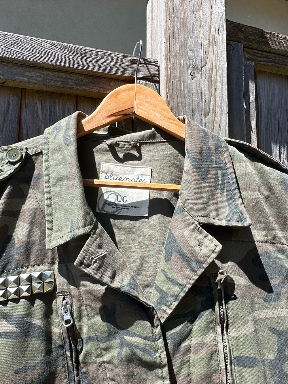 Bluenotes Olive & Brown Camo Utility Jacket - Picture 3 of 3